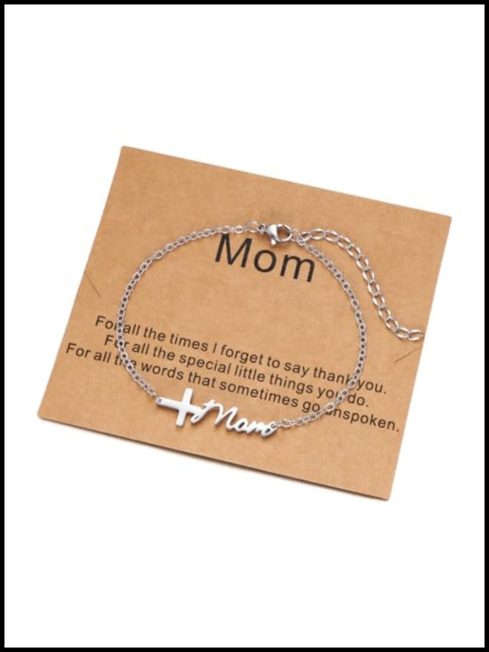 Faith Cross Charm Bracelet Adjustable Chain Christian Jewelry Gift for Women